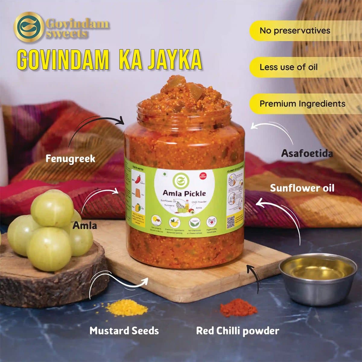 Amla Pickle B2B Wholesale Direct from Manufacturer - Premium Immunity Superfruit Factory Direct