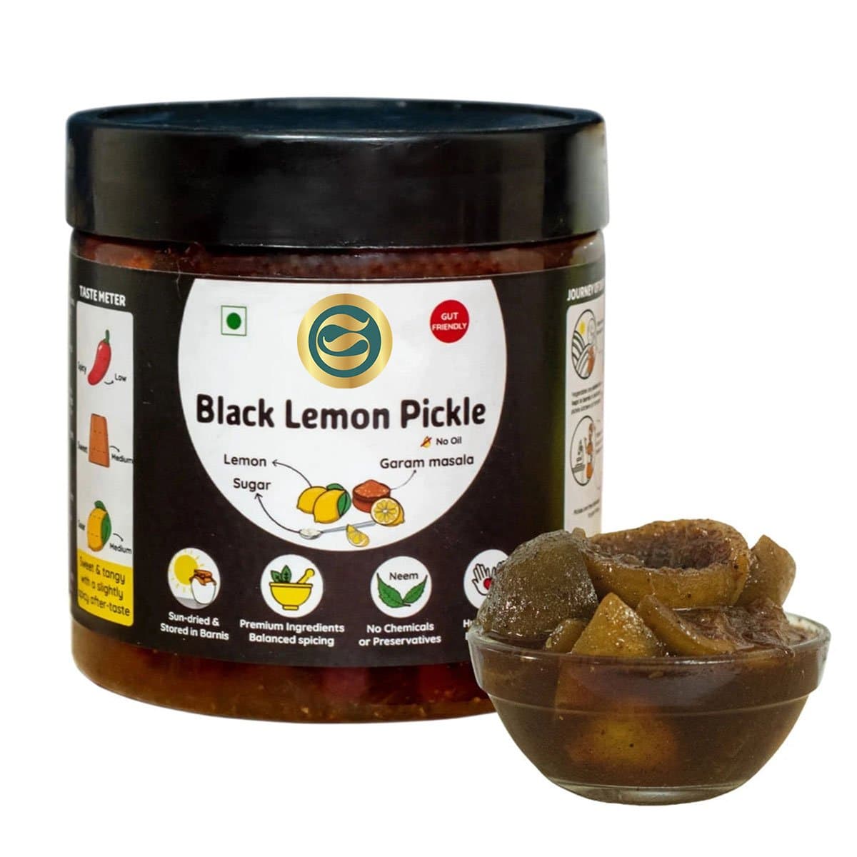 Black Lemon Pickle B2B Wholesale Direct from Manufacturer - Premium Factory Benefits Jaipur