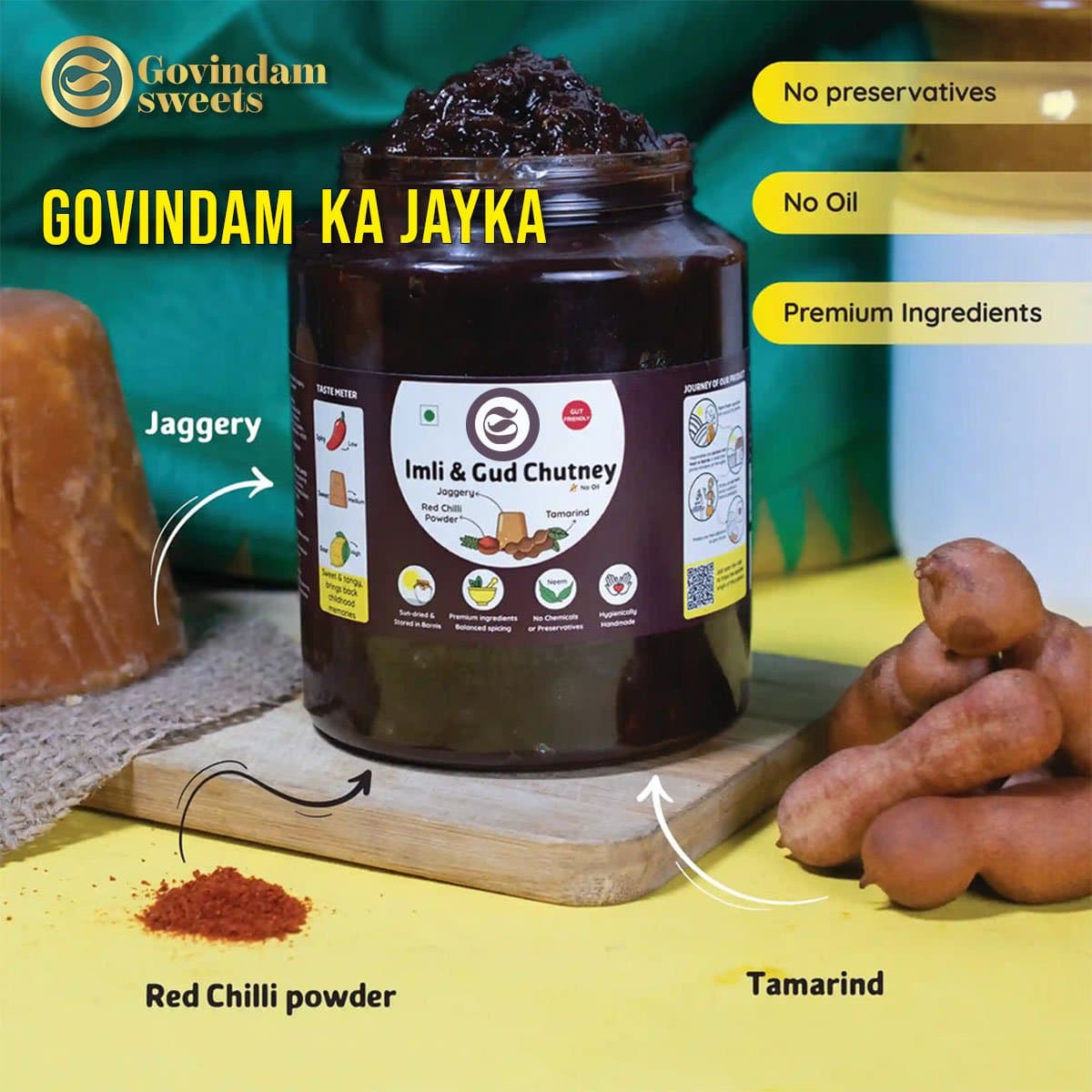 Imli & Gud Chutney B2B Wholesale Direct from Manufacturer - Premium Tamarind Jaggery Factory Direct