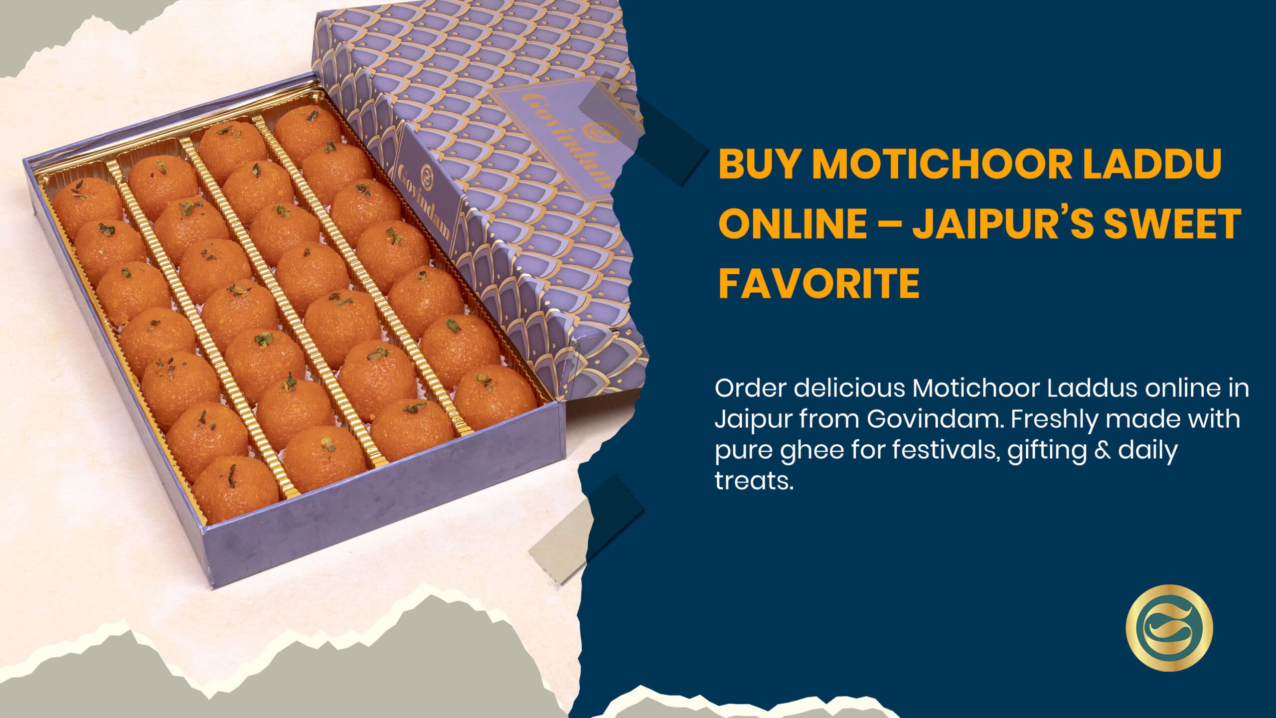 Motichoor Laddu Online Jaipur: Fresh & Authentic Sweet Delivery