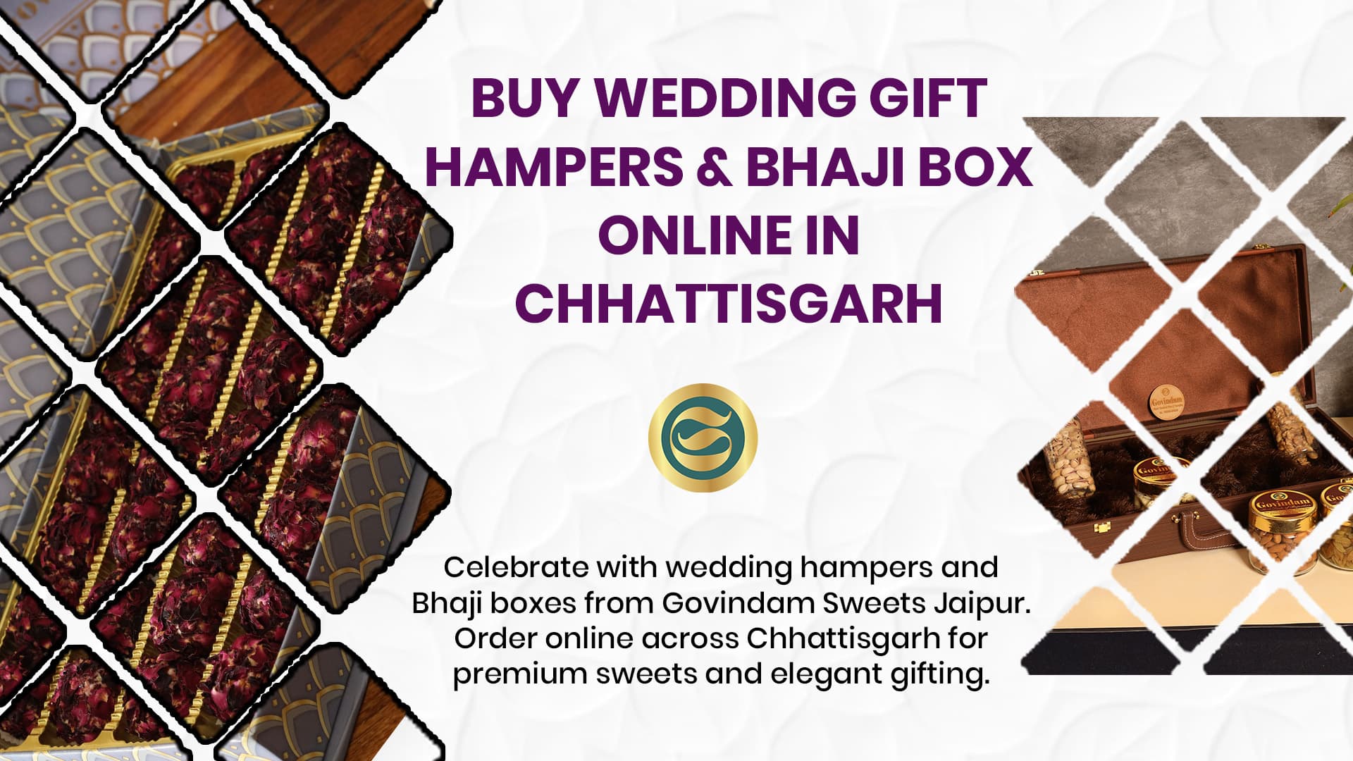 Buy Wedding Hampers Chhattisgarh & Bhaji Box Online – Govindam Sweets