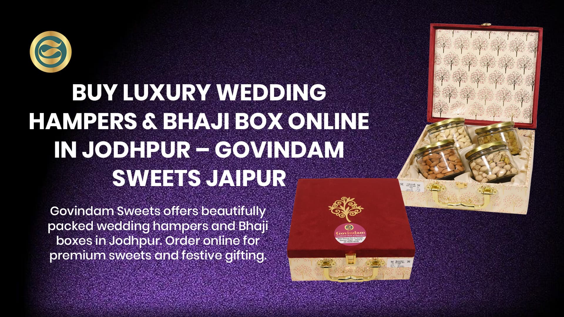 Buy Luxury Wedding Hampers & Bhaji Box Online in Jodhpur – Govindam Sweets Jaipur