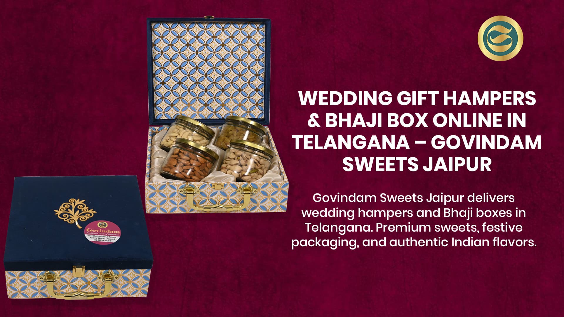 Wedding Gift Hampers & Bhaji Box Online in Telangana – Govindam Sweets